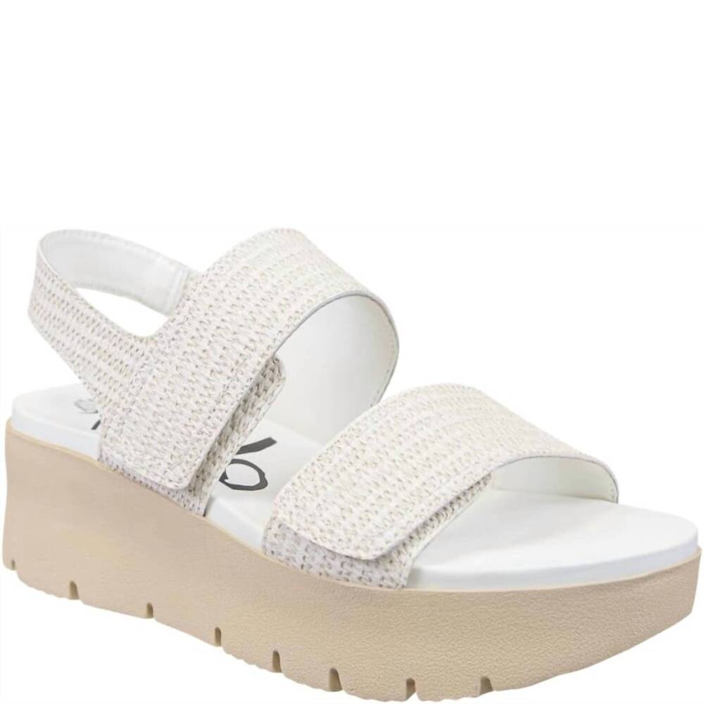 NEW OTBT women's montane wedge heel sandals in raffia